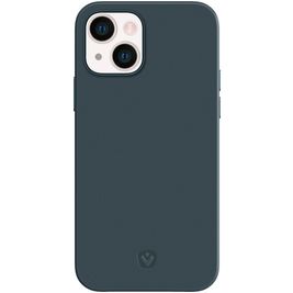 Valenta Snap Luxe iPhone 13 Hülle Echtes Leder Backcover - Blau