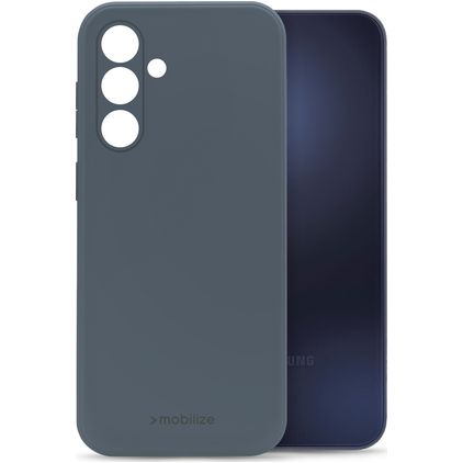 Mobilize Rubber Gelly Samsung Galaxy A15 Hülle Flexibles TPU Backcover - Matt Blue