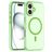 Mobigear Shockproof iPhone 16 MagSafe Hülle Flexibles TPU Backcover - Grün