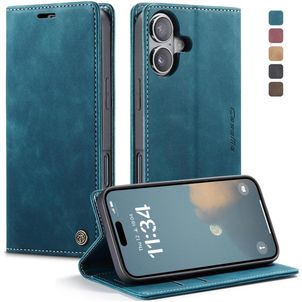 CaseMe 013 iPhone 17 Hülle Klapphülle Geldbörse - Blau