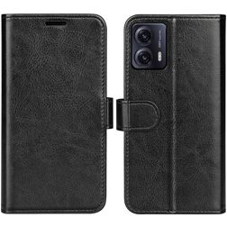 Mobigear Basic Motorola Moto G53 5G Hülle Klapphülle Geldbörse - Schwarz