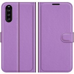 Mobigear Classic Sony Xperia 10 III Hülle Klapphülle Geldbörse - Lila