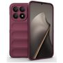 Mobigear Bumpy Xiaomi 15T Hülle Flexibles TPU Backcover - Wine Red