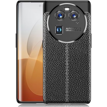 Mobigear Luxury OPPO Find X6 Hülle Flexibles TPU Backcover - Schwarz