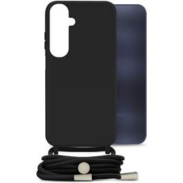 Mobilize Lanyard Gelly Samsung Galaxy A25 Flexibles TPU Handykette - Schwarz