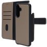 Mobiparts Samsung Galaxy A56 Hülle Echtes Leder Abnehmbare 2in1 Klapphülle Geldbörse - Taupe