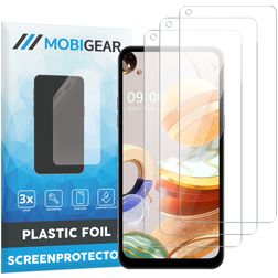 Mobigear LG K61 Displayschutz Schutzfolie - Hüllenfreundlich (3er Pack)