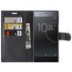 Mobigear Classic Sony Xperia XZ Premium Hülle Klapphülle Geldbörse - Schwarz