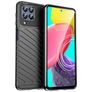 Mobigear Groove Samsung Galaxy M53 Hülle Flexibles TPU Backcover - Schwarz