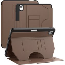 Mobigear Magnetic Folio iPad Air 11 Zoll (2024) Hülle Klapphülle + Stifthalter - Braun