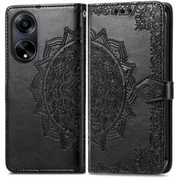 Mobigear Dreamcatcher OPPO A98 Hülle Klapphülle Geldbörse - Schwarz