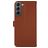 Valenta Classic Samsung Galaxy S22 Plus Hülle Echtes Leder Klapphülle Geldbörse - Braun