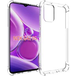 Mobigear Cushion Durchsichtig Nokia G42 Hülle Flexibles TPU Backcover - Transparent