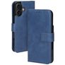 Mobiparts Classic Wallet MagSafe iPhone 16 MagSafe Hülle Klapphülle Geldbörse - Steel Blue