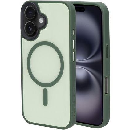Mobiparts Hardcover iPhone 16 MagSafe Hülle Hardcase Backcover - Satin Green