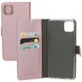 Mobiparts Saffiano Wallet Samsung Galaxy A22 5G Hülle Klapphülle Geldbörse - Pink