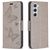 Mobigear Butterfly Samsung Galaxy S23 Hülle Klapphülle Geldbörse - Grau