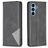 Mobigear Rhombus Slim Samsung Galaxy A54 Hülle Klapphülle - Schwarz