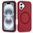 Mobigear Rugged Mag iPhone 16 MagSafe Hülle Hardcase Backcover Stoßfest - Rot