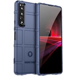 Mobigear Rugged Shield Sony Xperia 10 V Hülle Flexibles TPU Backcover Stoßfest - Blau