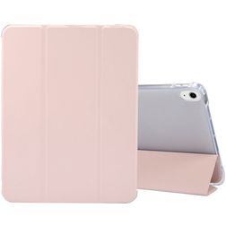 Mobigear Tri-Fold Gel iPad Air 5 (2022) Hülle TPU,Kunstleder Klapphülle + Stifthalter - Pink