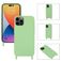 Mobigear Lanyard iPhone 14 Pro Silikon Handykette - Grün