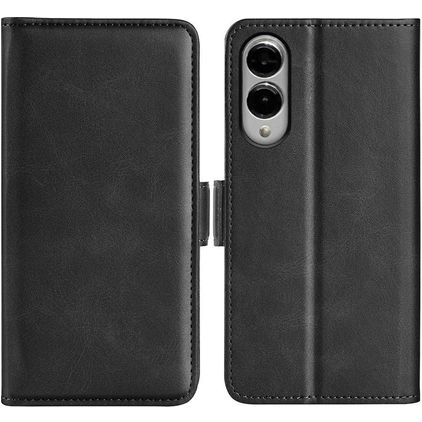 Mobigear Slim Magnet Samsung Galaxy S25 Edge Hülle Klapphülle Geldbörse - Schwarz