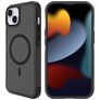 Mobigear Traveller iPhone 15 Plus MagSafe Hülle Hardcase Backcover Stoßfest - Schwarz