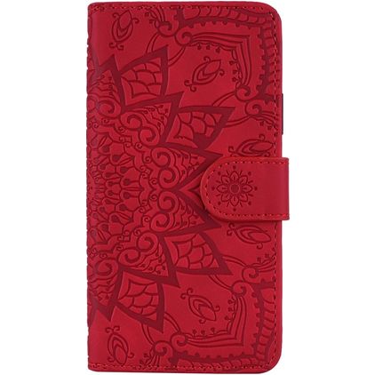 Mobigear Mandala iPhone 11 Pro Max Hülle Klapphülle Geldbörse - Rot