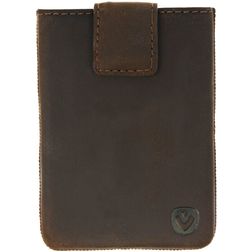 Valenta Card Case Pocket Echtleder Kartenhalter - 8 Karten - Braun