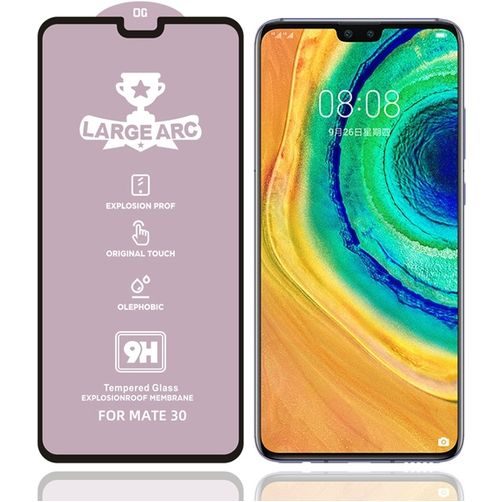 Mobigear Premium Huawei Mate 30 Panzerglas Gehärtetes Glas Displayschutz - Hüllenfreundlich - Schwarz