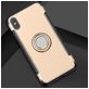 Mobigear Armor Ring iPhone XS Max Hülle Hardcase Backcover Stoßfest mit Ringhalter - Gold
