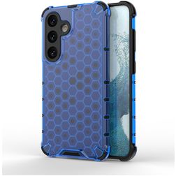 Mobigear Honeycomb Samsung Galaxy S24 Hülle Hardcase Backcover Stoßfest - Blau