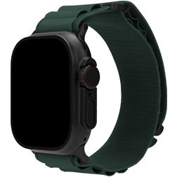 Mobilize Alpine Nylon Apple Watch Armband Dornschließe - 49/46/45/44 mm - Dunkelgrün