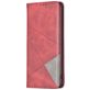 Mobigear Rhombus Slim Xiaomi 12T Hülle Klapphülle - Rot