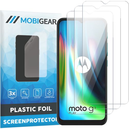 Mobigear Motorola Moto G9 Power Displayschutz Schutzfolie - Hüllenfreundlich (3er Pack)