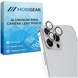 Mobigear Single iPhone 13 Pro Max Panzerglas Kameralinsenschutz - Hüllenfreundlich - Silber