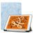 Mobigear Tri-Fold Marble iPad Air 3 (2019) Hülle Klapphülle + Stifthalter - Blau