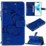 Mobigear Butterfly iPhone 12 Pro Hülle Klapphülle Geldbörse - Blau