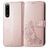 Mobigear clover Sony Xperia 5 IV Hülle Klapphülle Geldbörse - Roségold