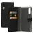 Mobiparts Saffiano Wallet Samsung Galaxy A70 Hülle Klapphülle Geldbörse - Schwarz
