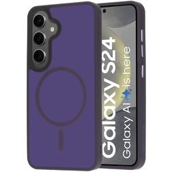 Mobiparts Hardcover Samsung Galaxy S24 MagSafe Hardcase Backcover - Satin Purple