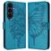 Mobigear Butterfly Samsung Galaxy S26 FE Hülle Klapphülle Geldbörse - Blau