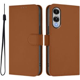 Mobigear Urban Wallet Samsung Galaxy S25 Edge Hülle Klapphülle Geldbörse - Braun