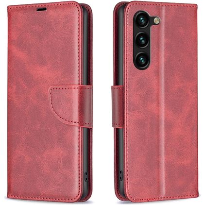 Mobigear Excellent Samsung Galaxy S25 Plus Hülle Klapphülle Geldbörse - Rot