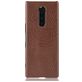 Mobigear Croco Sony Xperia 1 Hülle Hardcase Backcover - Braun