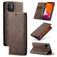Caseme 013 iPhone 11 Hülle Klapphülle Geldbörse - Braun