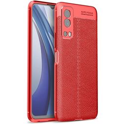 Mobigear Luxury Vivo Y52 Hülle Flexibles TPU Backcover - Rot