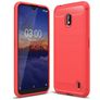 Mobigear Brushed Slim Nokia 2.2 Hülle Flexibles TPU Backcover - Rot