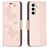 Mobigear Butterfly Samsung Galaxy S23 FE Hülle Klapphülle Geldbörse - Roségold